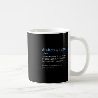 Caneca De Café Sensibilização para a definição de diabetes T1D no