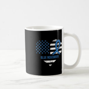 Caneca De Café Sensibilização para a Diabetes Azul em novembro