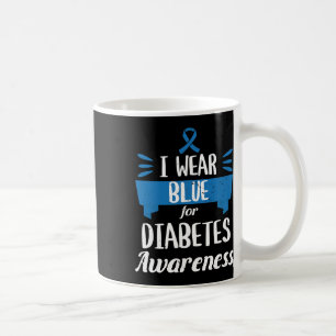 Caneca De Café Sensibilização para a diabetes Mês I Visto T1 T2 a