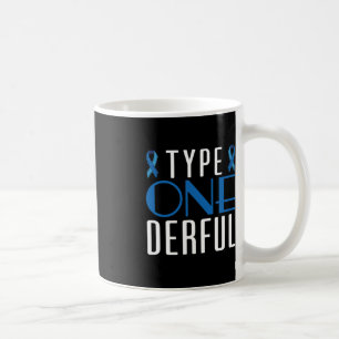 Caneca De Café Sensibilização para a diabetes Tipo 1 - T1D 1 diab