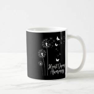 Caneca De Café Sensibilização para a Doença Cardíaca Vermelha Mês