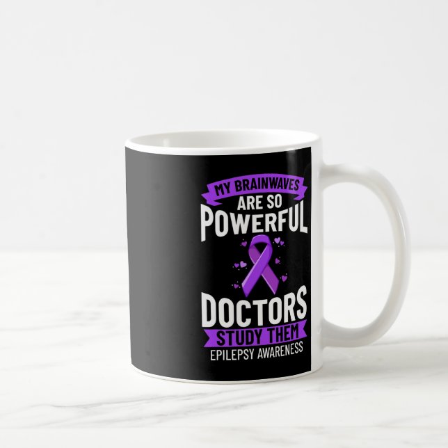 Caneca De Café Sensibilização para a epilepsia Guerreiro das puls (Direita)