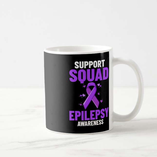 Caneca De Café Sensibilização para a epilepsia Guerreiro das puls (Direita)