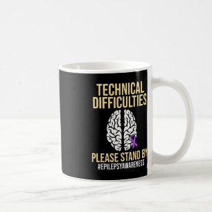 Caneca De Café Sensibilização para a Epilepsia Guerreiro Epilépti