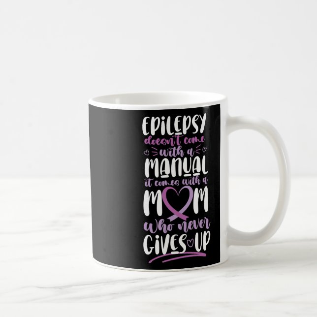 Caneca De Café Sensibilização para a epilepsia Mamãe não vem com  (Direita)