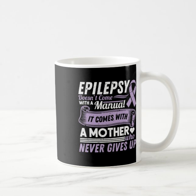 Caneca De Café Sensibilização para a epilepsia Mamãe não vem com  (Direita)