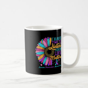 Caneca De Café Sensibilização Para A Prevenção Do Suicídio Tenho