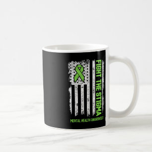 Caneca De Café Sensibilização para a saúde mental combate o estig
