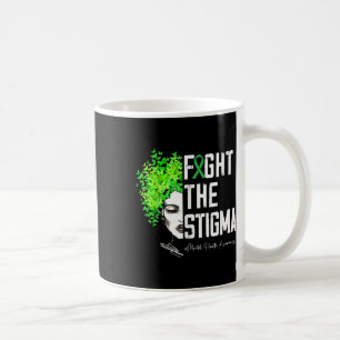 Caneca De Café Sensibilização Para A Saúde Mental Coração Combate