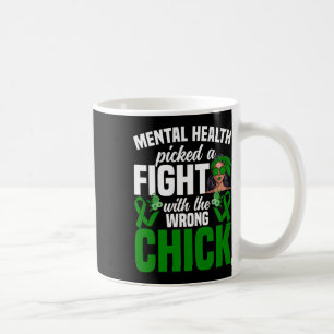Caneca De Café Sensibilização para a saúde mental Mulheres Sobrev