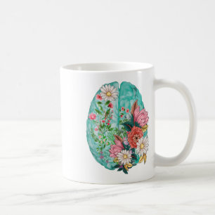 Caneca De Café Sensibilização para a saúde mental no cérebro huma
