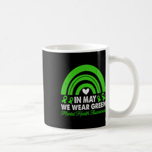 Caneca De Café Sensibilização para a saúde mental Vestimos a amea