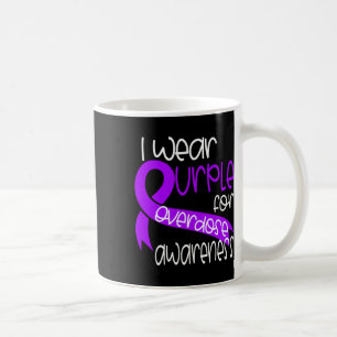 Caneca De Café Sensibilização para a Sobredosagem Fita Roxa Vício