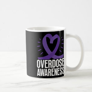 Caneca De Café Sensibilização Para A Sobredosagem Na Fita Roxa Pa