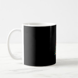 Caneca De Café Sensibilização para o autismo da árvore de natal a