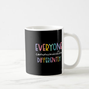 Caneca De Café Sensibilização para o Autismo Todos Comunicam Dife