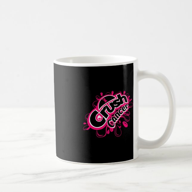 Caneca De Café Sensibilização para o cancer da mama do cancer (Direita)