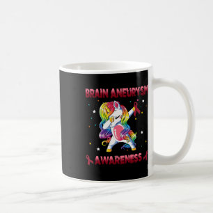 Caneca De Café Sensibilização para o neurismo do cérebro Unicórni