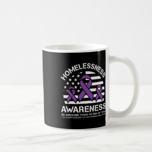 Caneca De Café Sensibilização para os sem-abrigo Mês Sinalizador