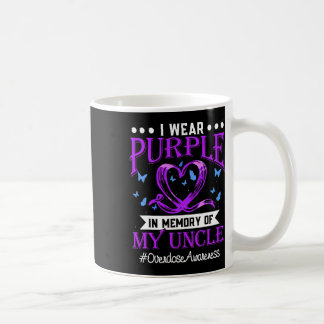 Caneca De Café Sensibilização Por Sobredosagem Eu Visto Roxo Para
