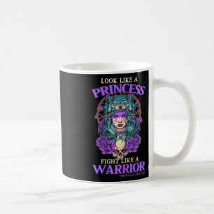 Caneca De Café Sensibilização Princesa Luta Como Um Guerreiro