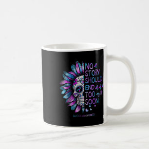 Caneca De Café Sensibilização Suicida Nenhuma História Deve Termi