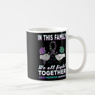 Caneca De Café Sensibilização Suicida Nesta Família Que Todos Com