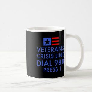 Caneca De Café Sensibilização Veterana Para O Suicídio - 988 Shir