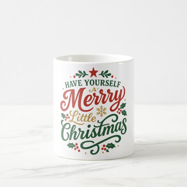 Caneca De Café Sensual Merry Christmas phrases (Centro)