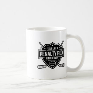 Caneca De Café Sente como um dia de caixa de penalidade engraçado