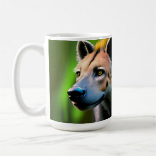 Caneca De Café Sentenciou A Hyena A Olhar Para A Sua Presa,