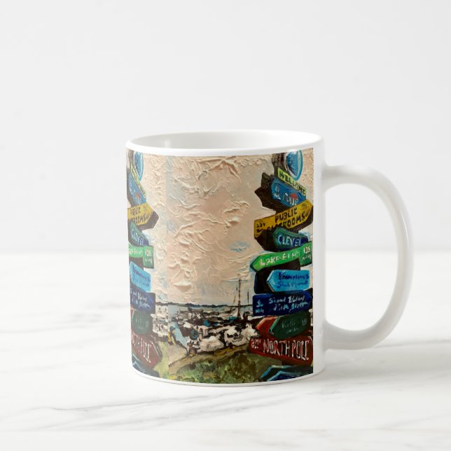 Caneca De Café "Sentido Marker na Ilha Kelley" Mug (Direita)