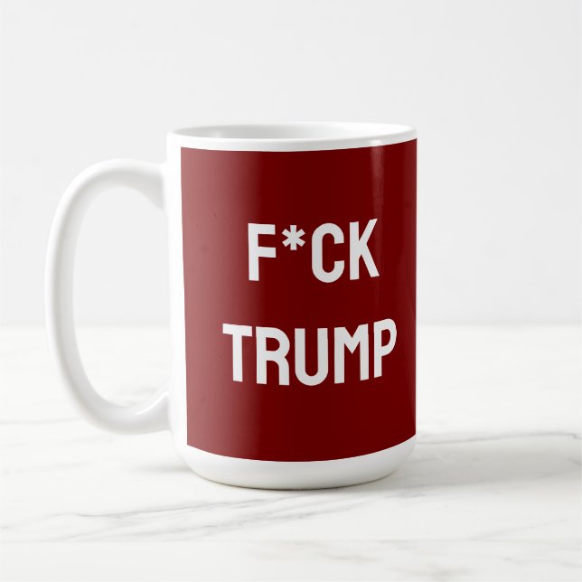 CANECA DE CAFÉ SENTIMENTO ANTI-TRUMP (Esquerda)
