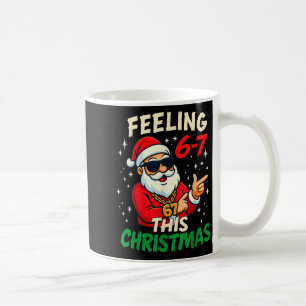 Caneca De Café Sentimento Engraçado 67 Este Natal Seis Sete Meme