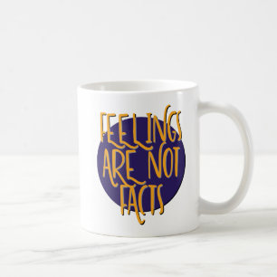 Caneca De Café Sentimentos Não São Fatos Slogan de Recuperação