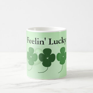 Caneca De Café Sentindo-se Sortudo...