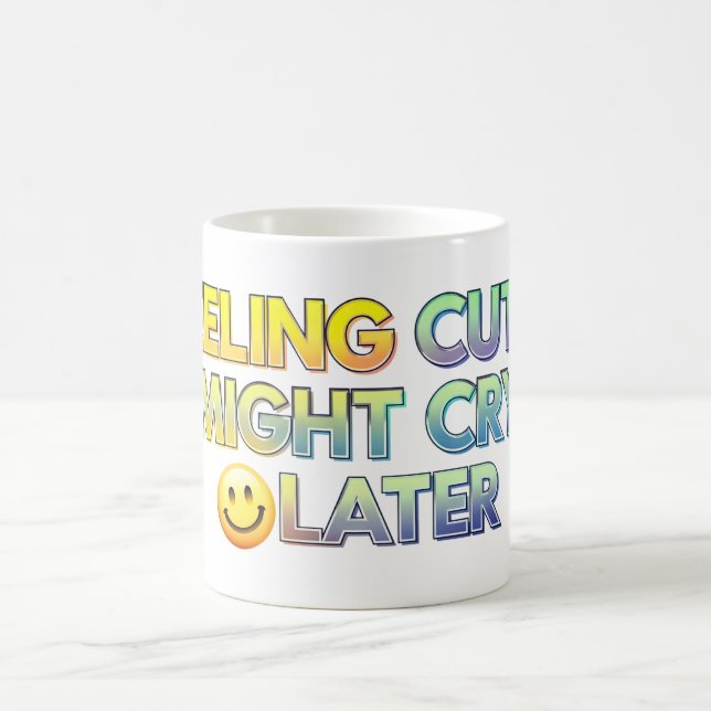 Caneca De Café Sentir-me fofo (Centro)