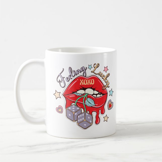 Caneca De Café Sentir sorte (Esquerda)