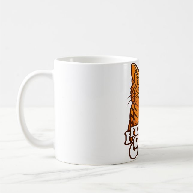 Caneca De Café Sentir um bom Legal gato (Esquerda)