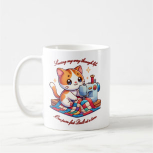 Caneca De Café Separação personalizável de gatos numa máquina de 