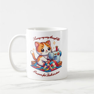 Caneca De Café Separação personalizável de gatos numa máquina de