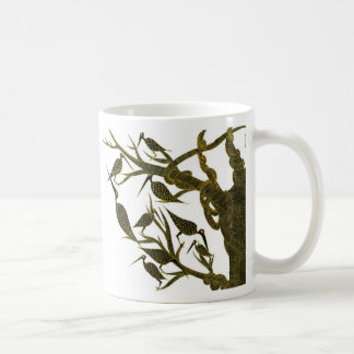 Caneca De Café Sepia Birds Mug
