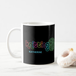 Caneca De Café Sequin Glow Knitting