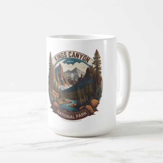 Caneca De Café Sequoia e Kings Canyon National Parks california (Frente Esquerda)