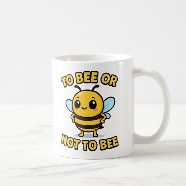 Caneca De Café Ser abelha ou não ser abelha (Direita)