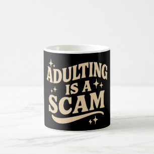 Caneca De Café Ser adulto é uma farsa