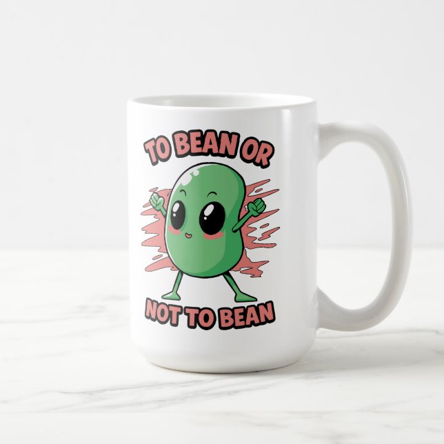 Caneca De Café Ser feijão ou não ser feijão (Direita)