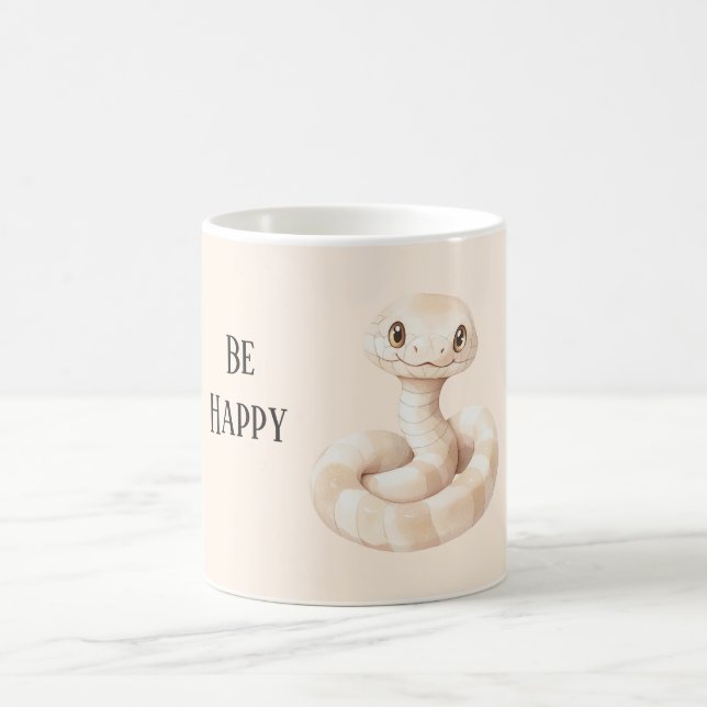 Caneca De Café Ser Feliz Cobra (Centro)
