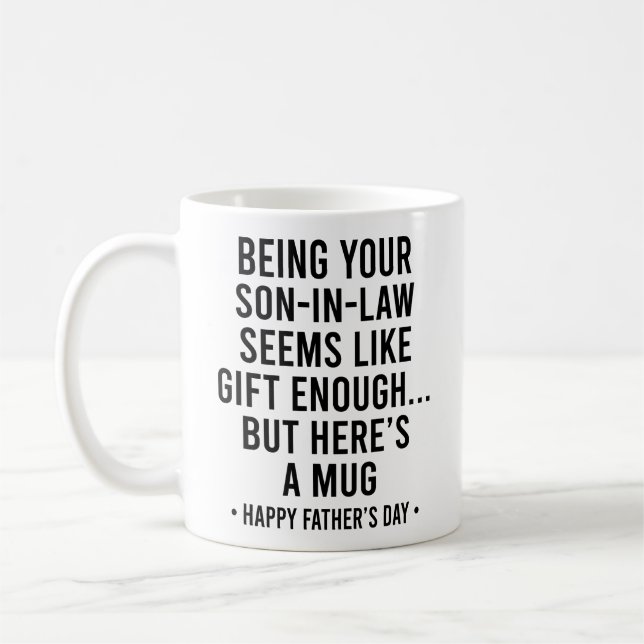 Caneca De Café Ser Filho Político é Presente Suficiente Dia dos P (Esquerda)