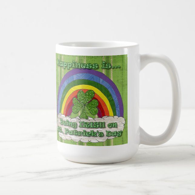 Caneca De Café Ser Irlandês no Dia de São Patrício Café Mug (Direita)